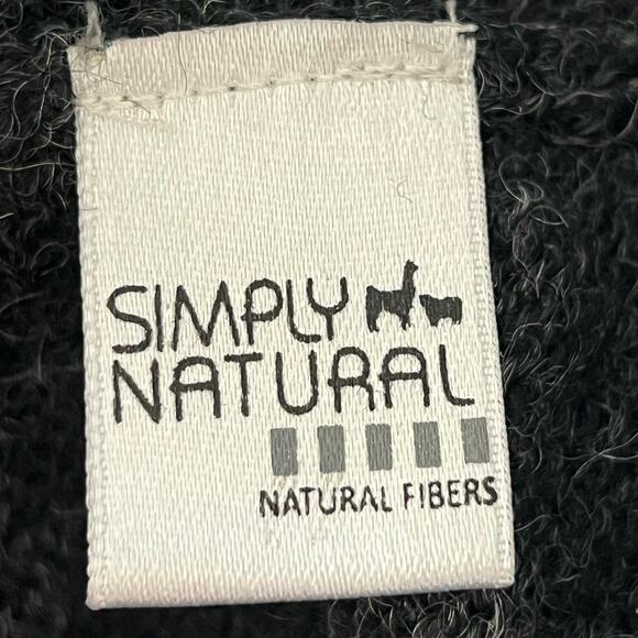 Simply Natural Peru women’s full zip alpaca cardigan sweater side pockets - Picture 5 of 6